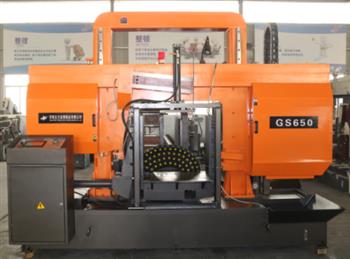 GS650数控卧式带锯床切削范围广