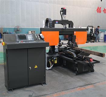 GZK200S平竖两切带锯床：锯切钢轨的全能利器